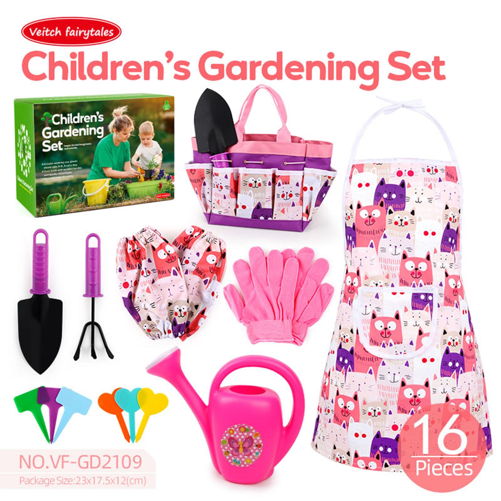 Kids Garden Tool Set with Tote - огляд і ціна Gardening Tools Toddler