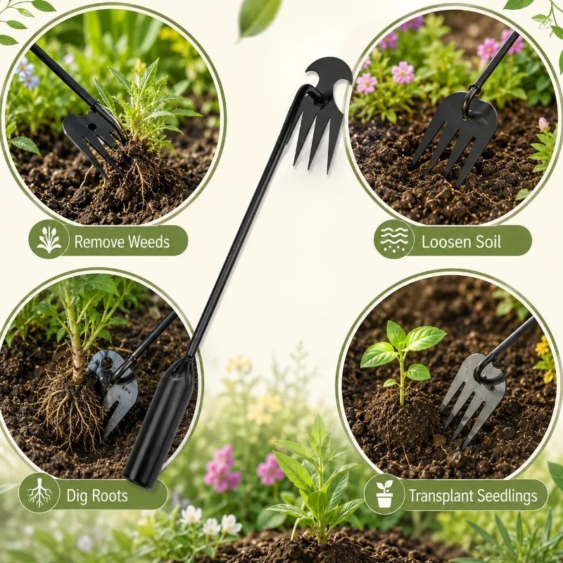 2 in 1 Garden Rake Manual Seed - огляд і ціна Gardening Tools Hand