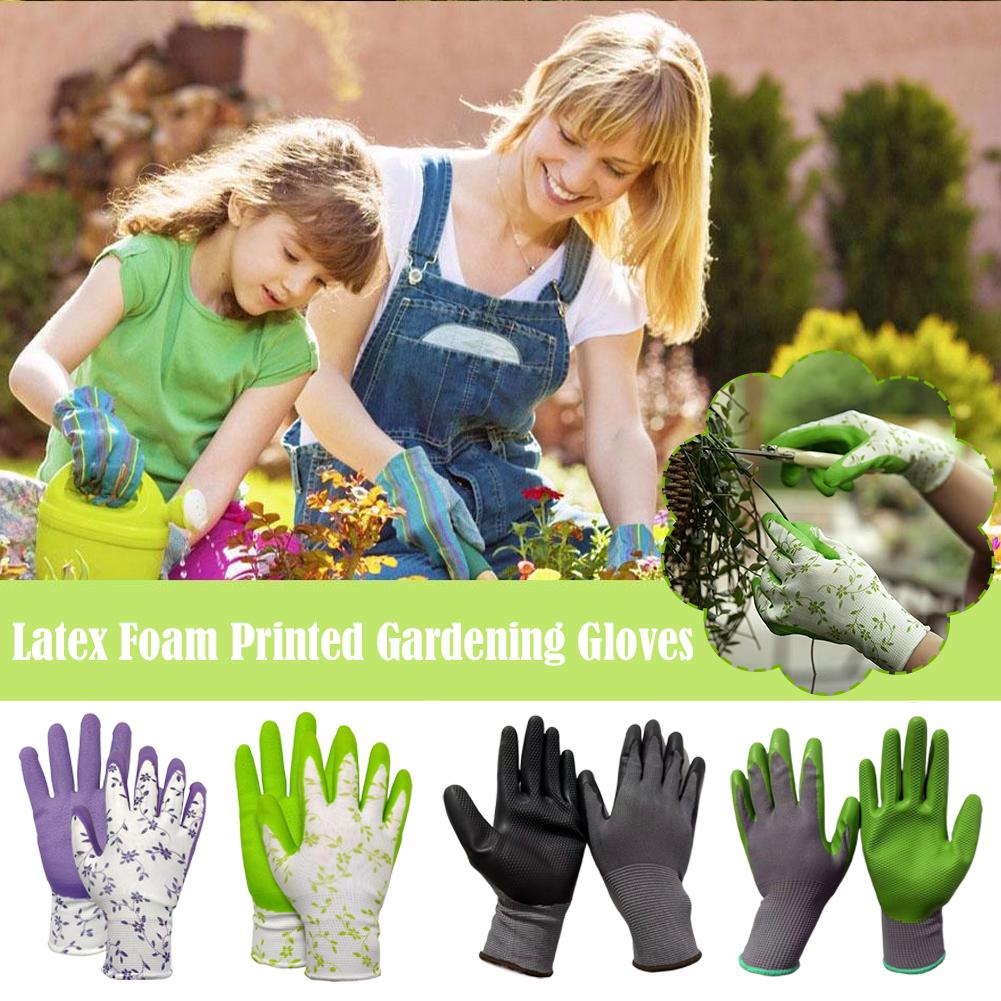 Latex Foam Printed Gardening G - огляд і ціна Garden Gloves Thorn Proof
