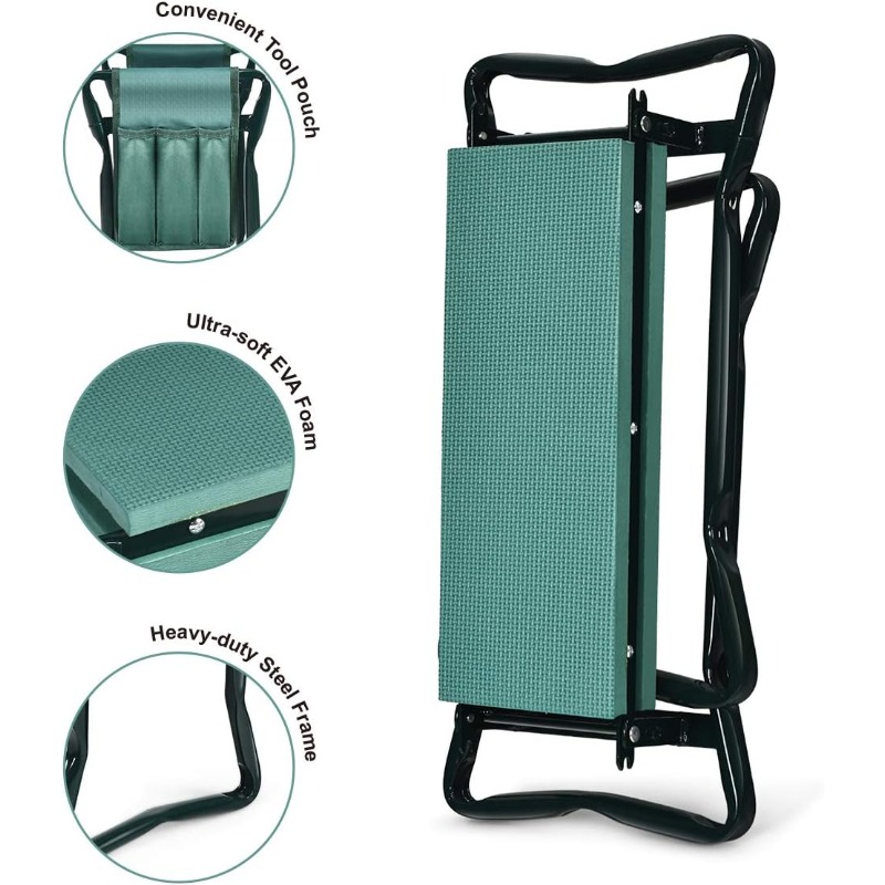 2-in-1 Folding Garden Kneeling - огляд і ціна Gardening Tools Kit For Sale