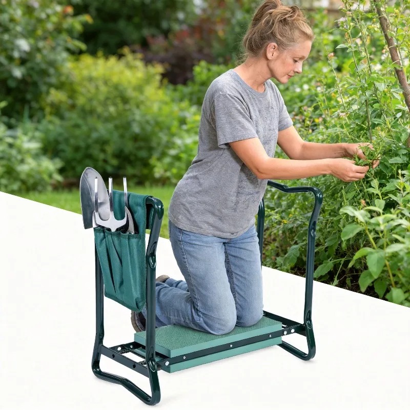 2-in-1 Folding Garden Kneeling - огляд і ціна Gardening Tools Kit For Sale