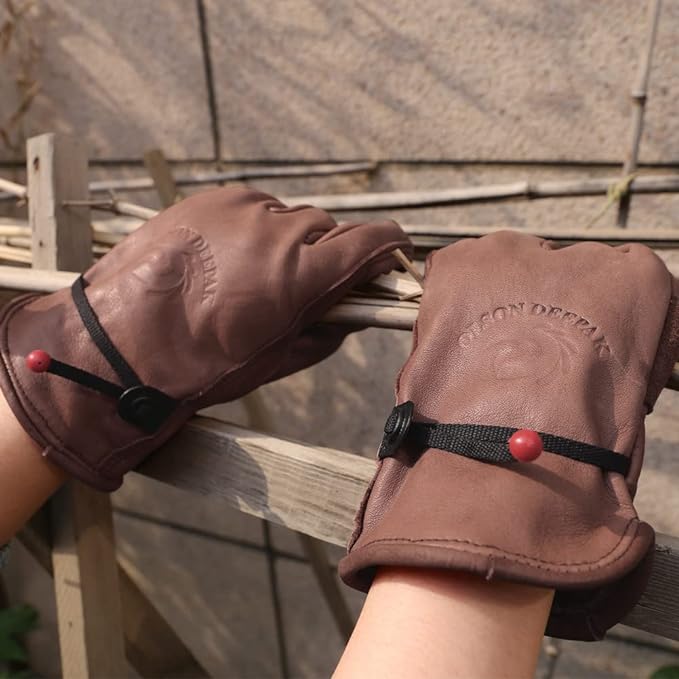 Cowhide Leather Gloves for Men - огляд і ціна Garden Gloves Thorn Proof