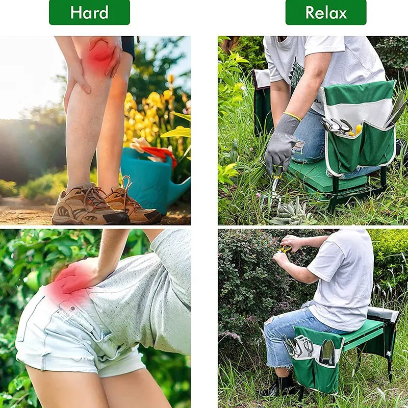 Hot Sale 2-in-1 Folding Garden - огляд і ціна Gardening Tools Kit For Sale